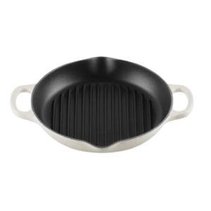 Le Creuset Signature Deep Round Enamel Cast Iron Grill Pan Brioche | Nordstrom