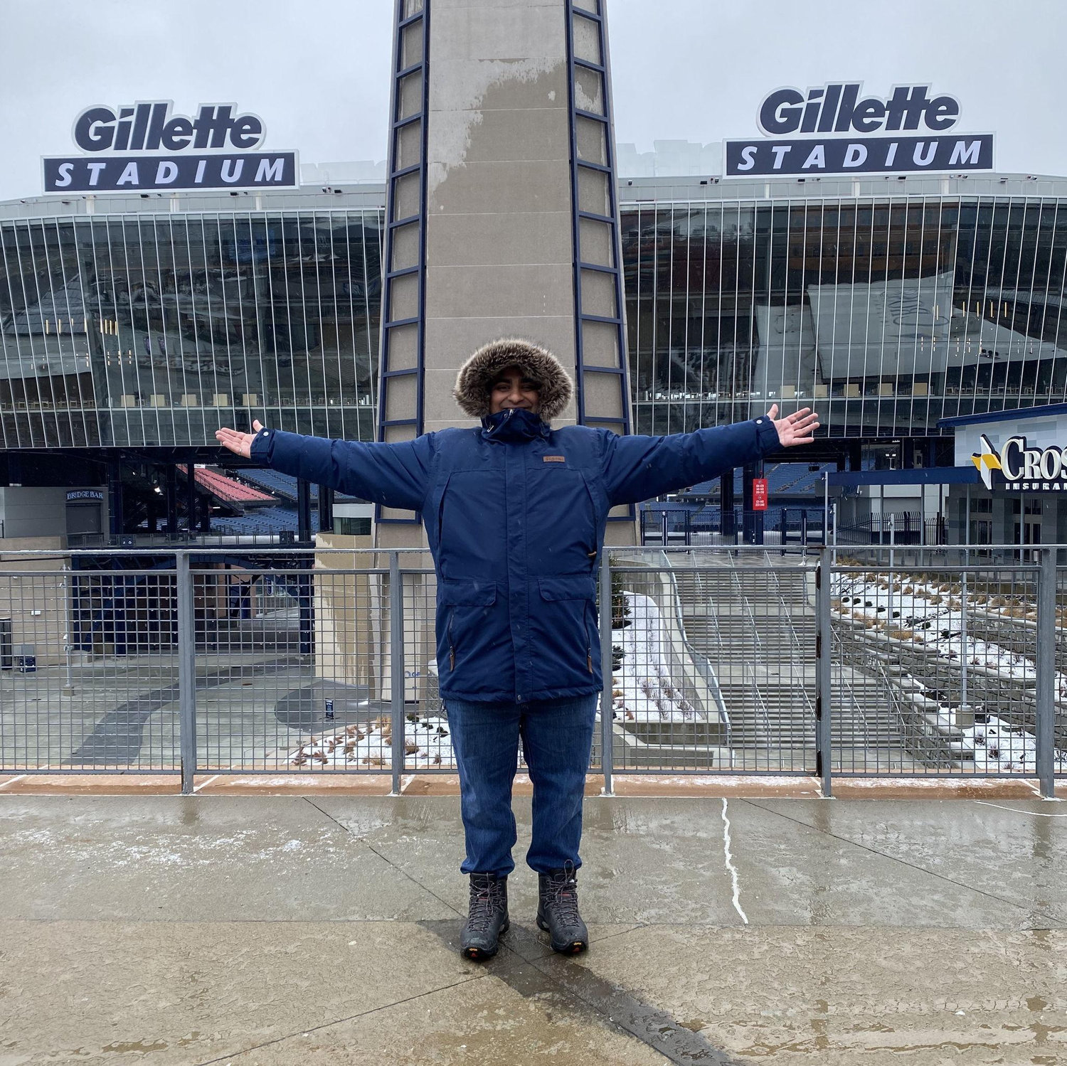 Renjith's first time at Gillette!
