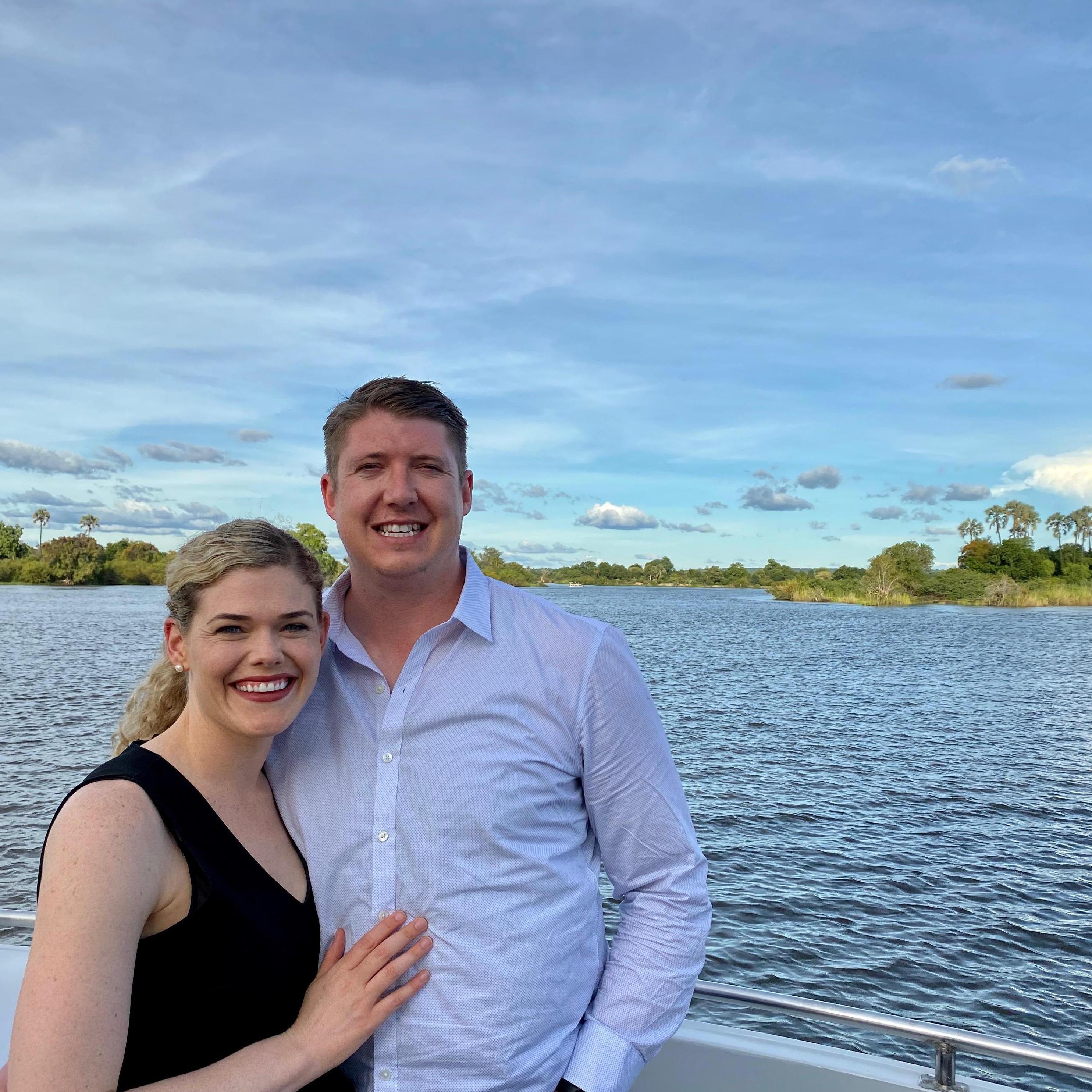 Valentines Day 2020, on a dinner cruise down the Zambezi River