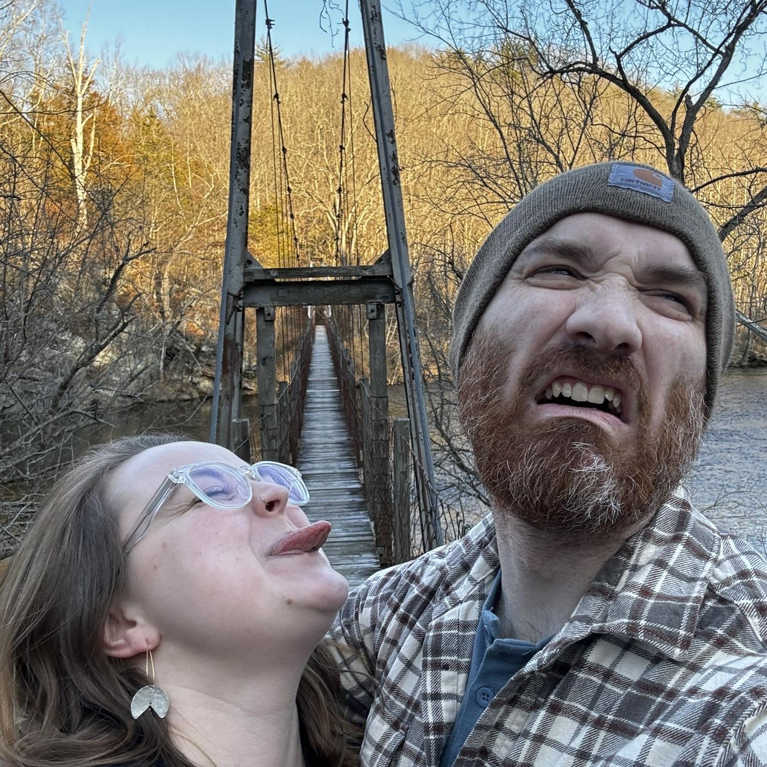 Swinging Bridge over the Jackson River in Falling Springs, VA