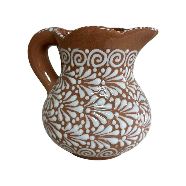 Talavera Water Pitcher (Jarra) – 8 Inch Hand-Painted Mexican Pottery Juice & Iced Tea Pitcher
