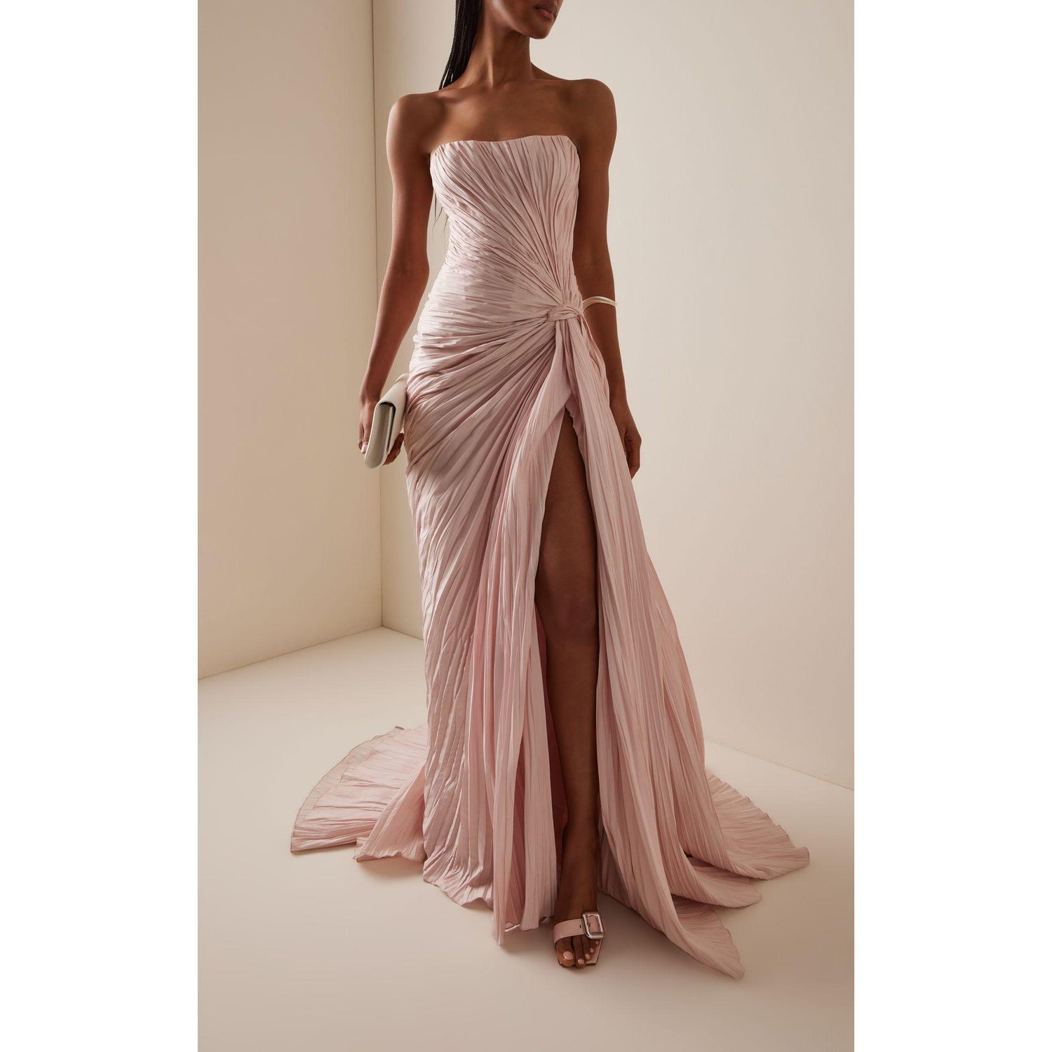 Colorful floor-length dress