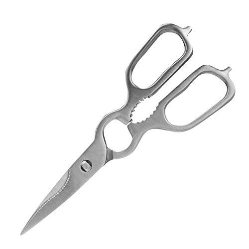 Meat Scissors, Heavy-duty Poultry Shears Dishwasher Safe Multifuntional Kitchen Scissors Food Scissors for Seafood Chicken Herb Fish 9Inch
