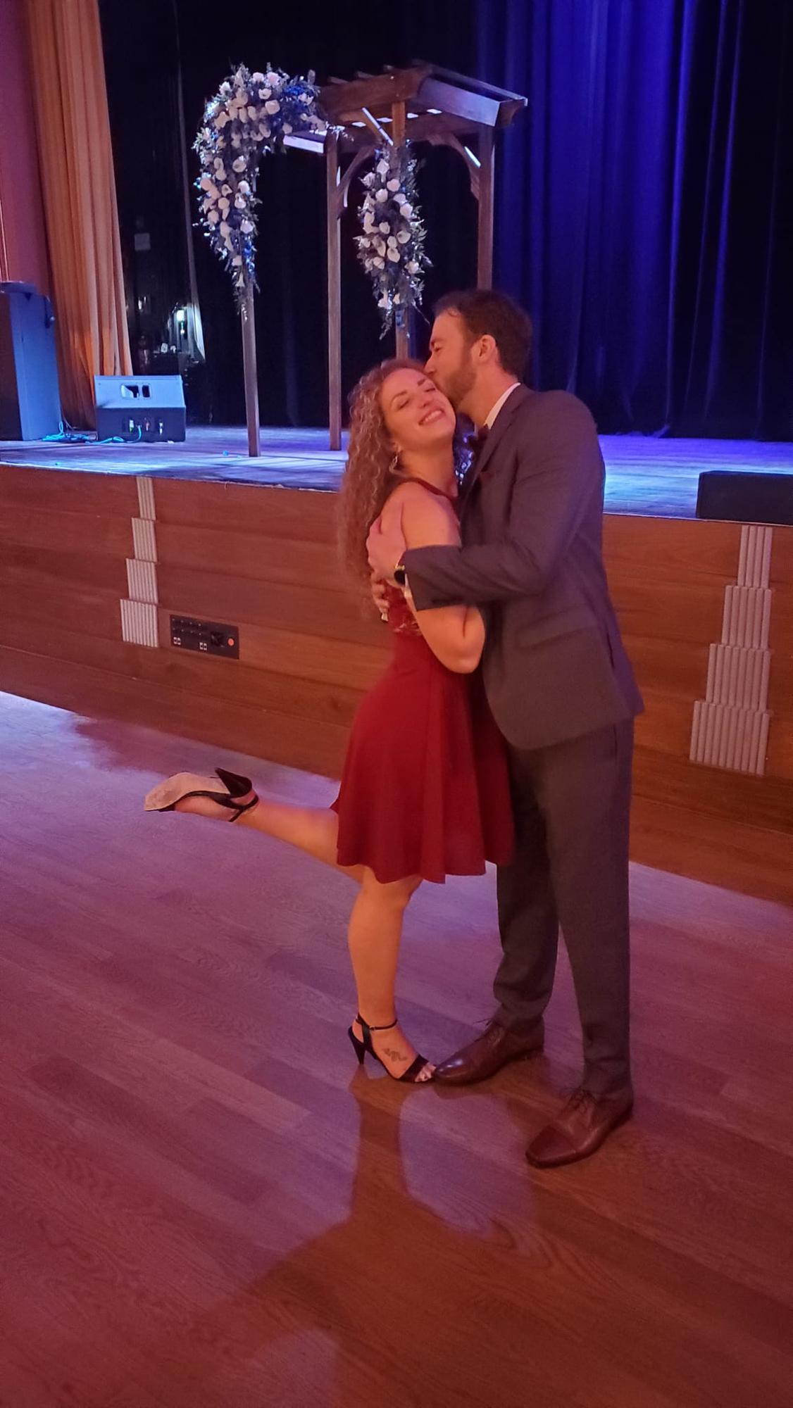 Celebrating the newlywed Fladers!