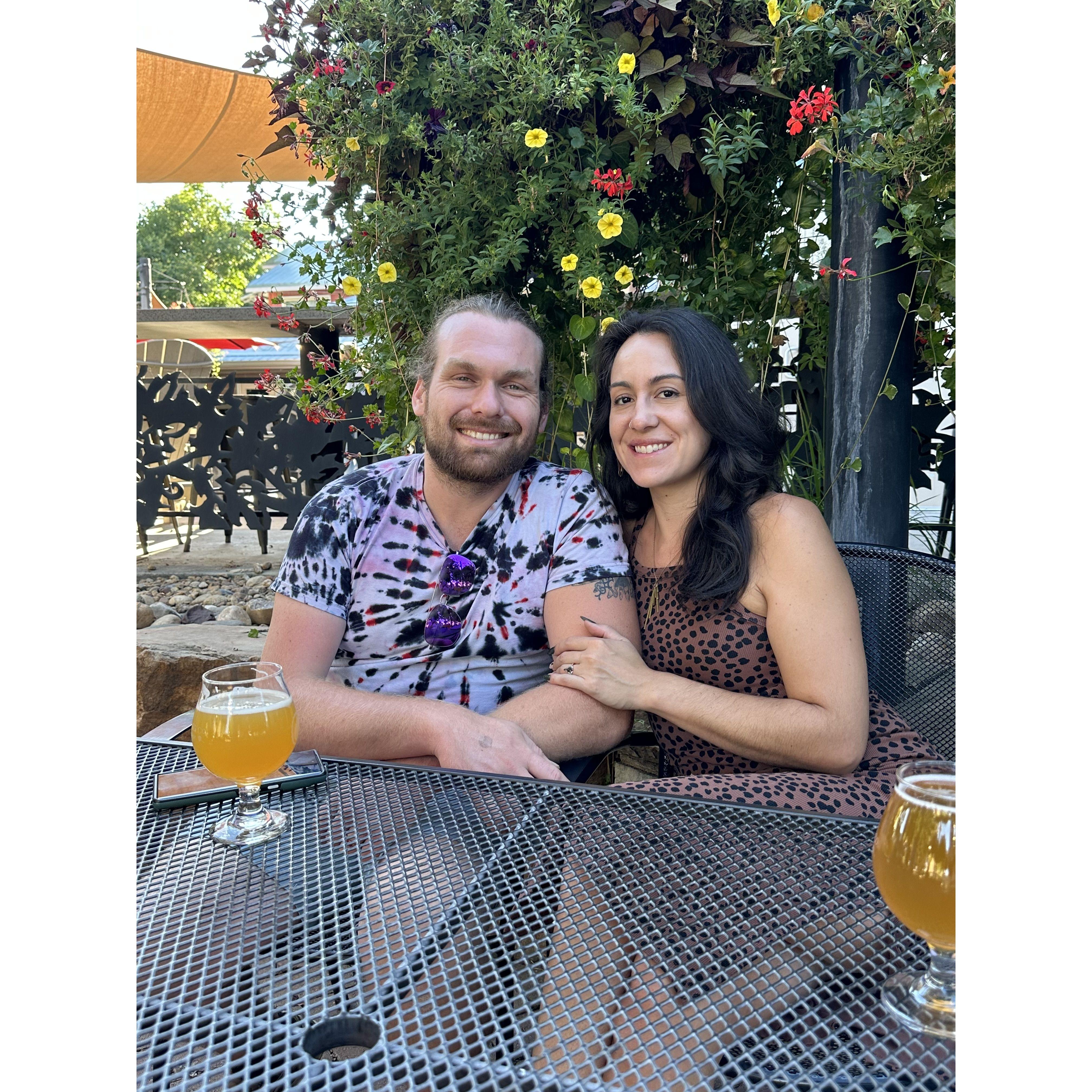 Always happen to find ourselves at the same brewery on the same day we met