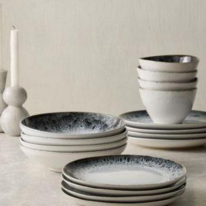Reactive Glaze Stoneware Dinnerware (Set of 32) | West Elm