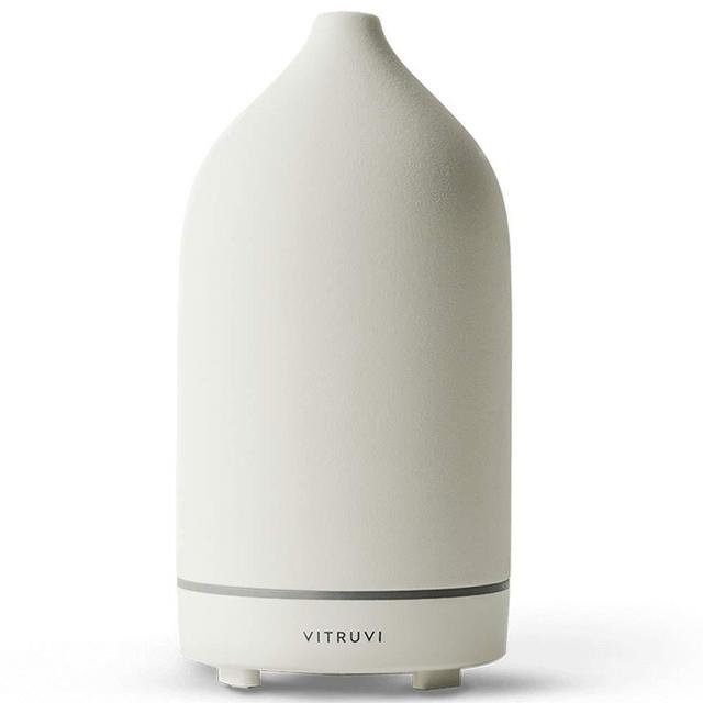 Vitruvi Stone Diffuser, Ceramic Ultrasonic Essential Oil Diffuser for Aromatherapy