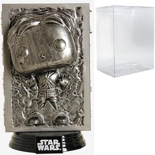 POP Star Wars: The Empire Strikes Back 40th Anniversary - Han Solo in Carbonite Funko Pop! Vinyl Figure (Bundled with Compatible Pop Box Protector Case), Multicolored, 3.75 inches