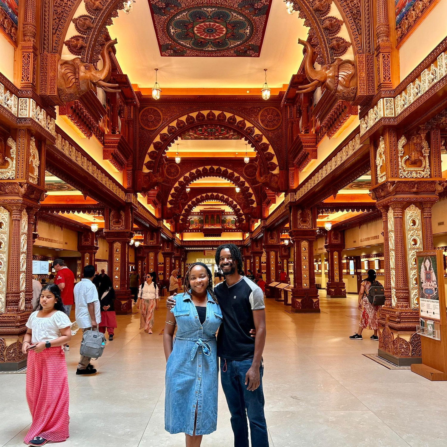 An Indian religious temple in New Jersey. Every centimeter of the building's walls is a piece of art.