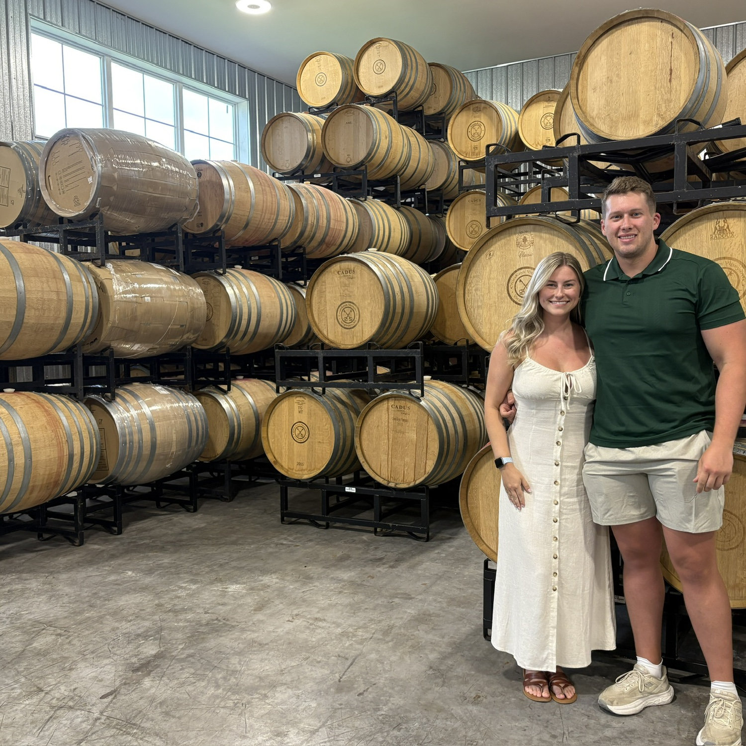 Pre-engagement winery tour (the host graciously made Kam take her purse and sunglasses off knowing what was coming lol)