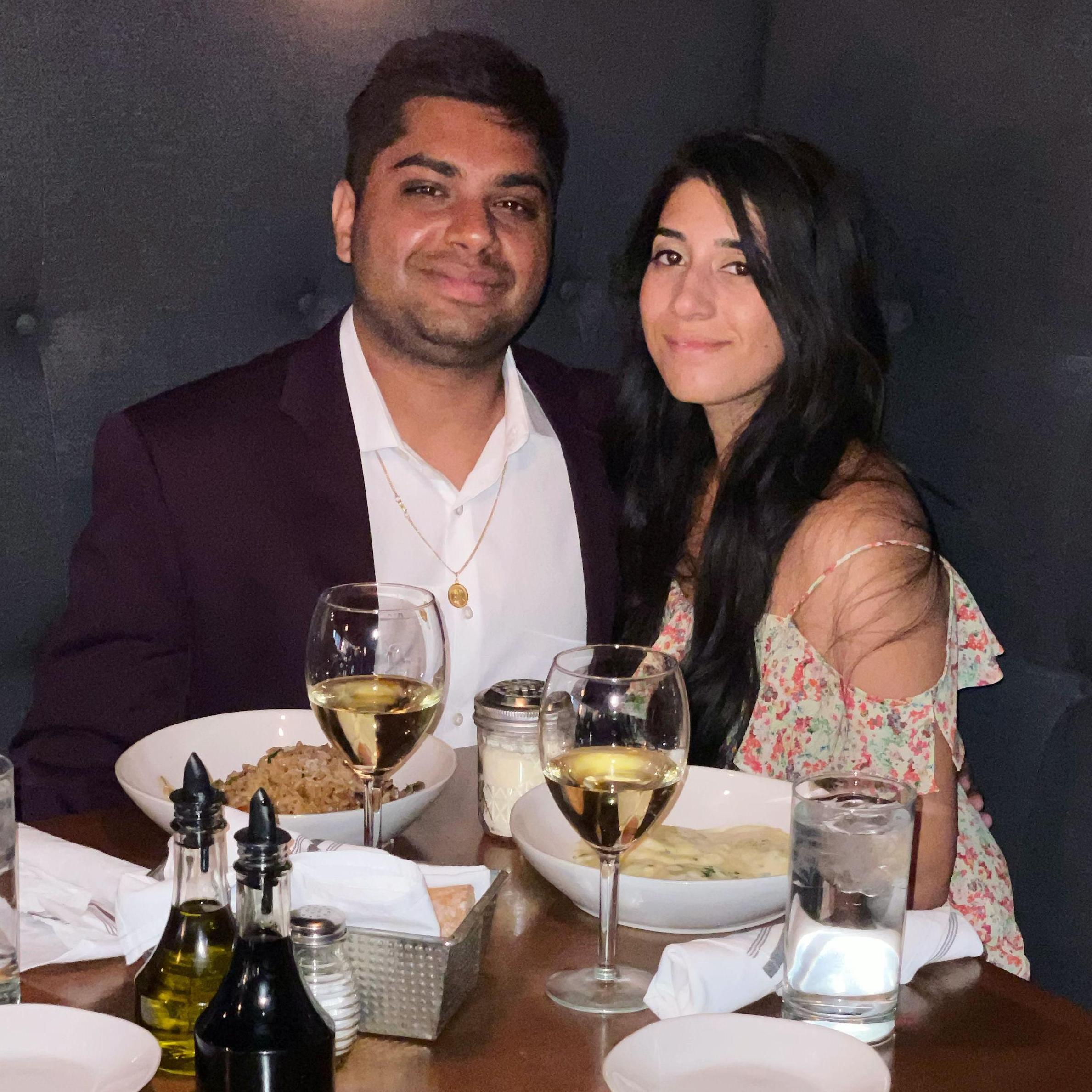 Our first Valentine's Day together.