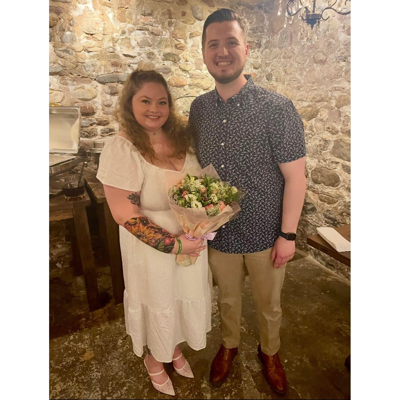 At our wedding shower!