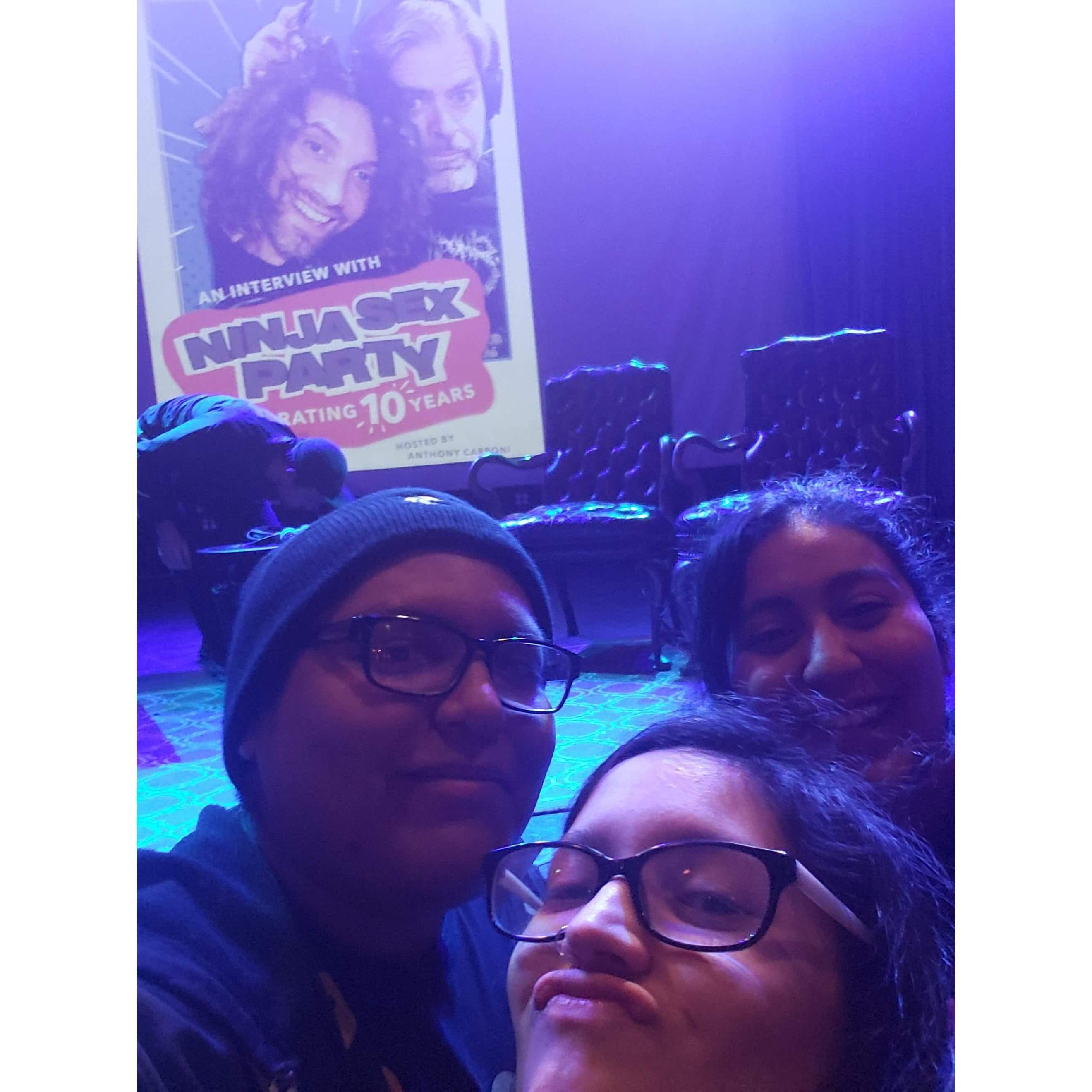 Us seeing Ninja Sex Party for the first time!!