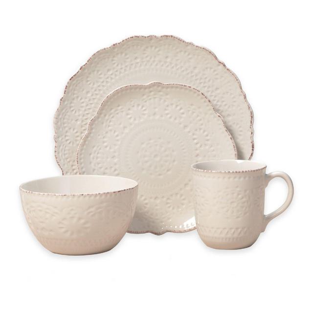 Pfaltzgraff® Chateau 16-Piece Dinnerware Set in Cream