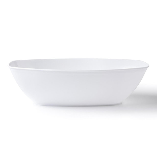 Posh Setting White Oval Salad Bowl - 72 oz. - 4 Pack