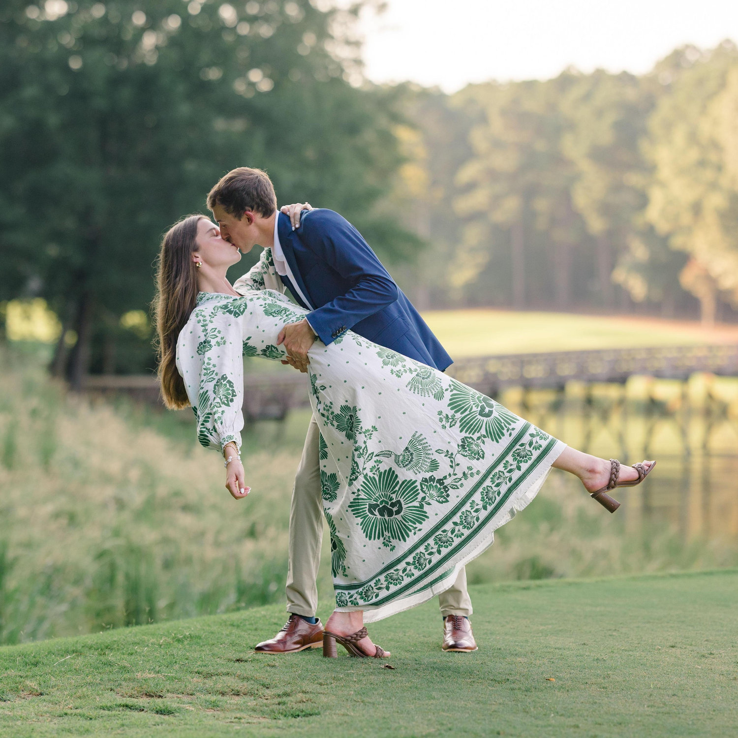 Engagement Photos at Reynolds Lake Oconee, August 2025.