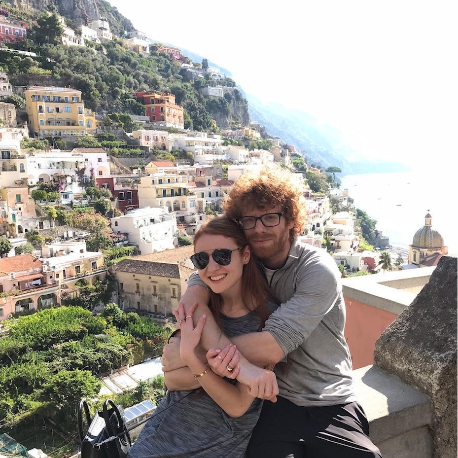 In the Amalfi Coast on our family trip with the Mangels and Cohens.