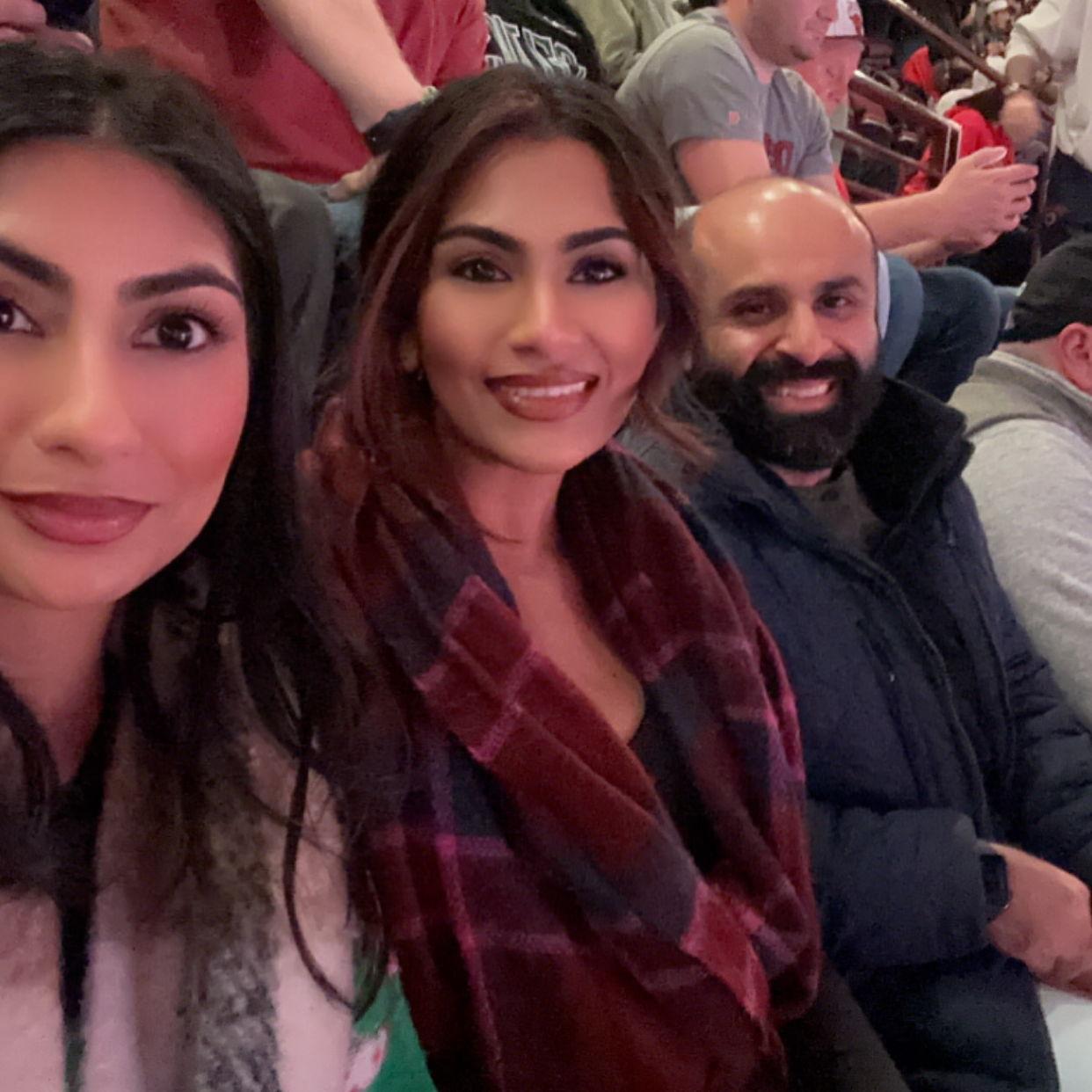 12.21.24- Bulls game with Saniya!