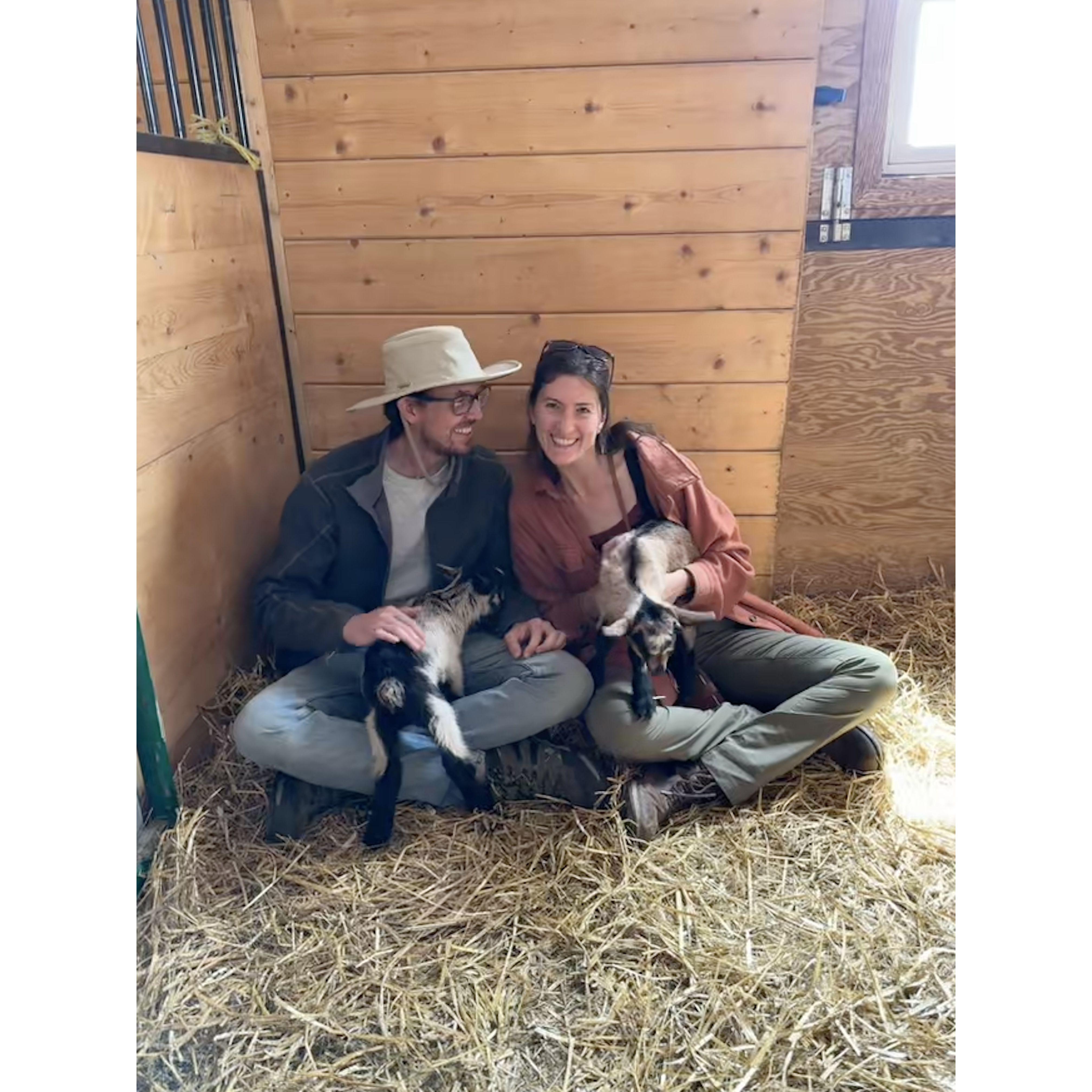 Kids before marriage?! Talia got to help deliver these sweet kids the day before.