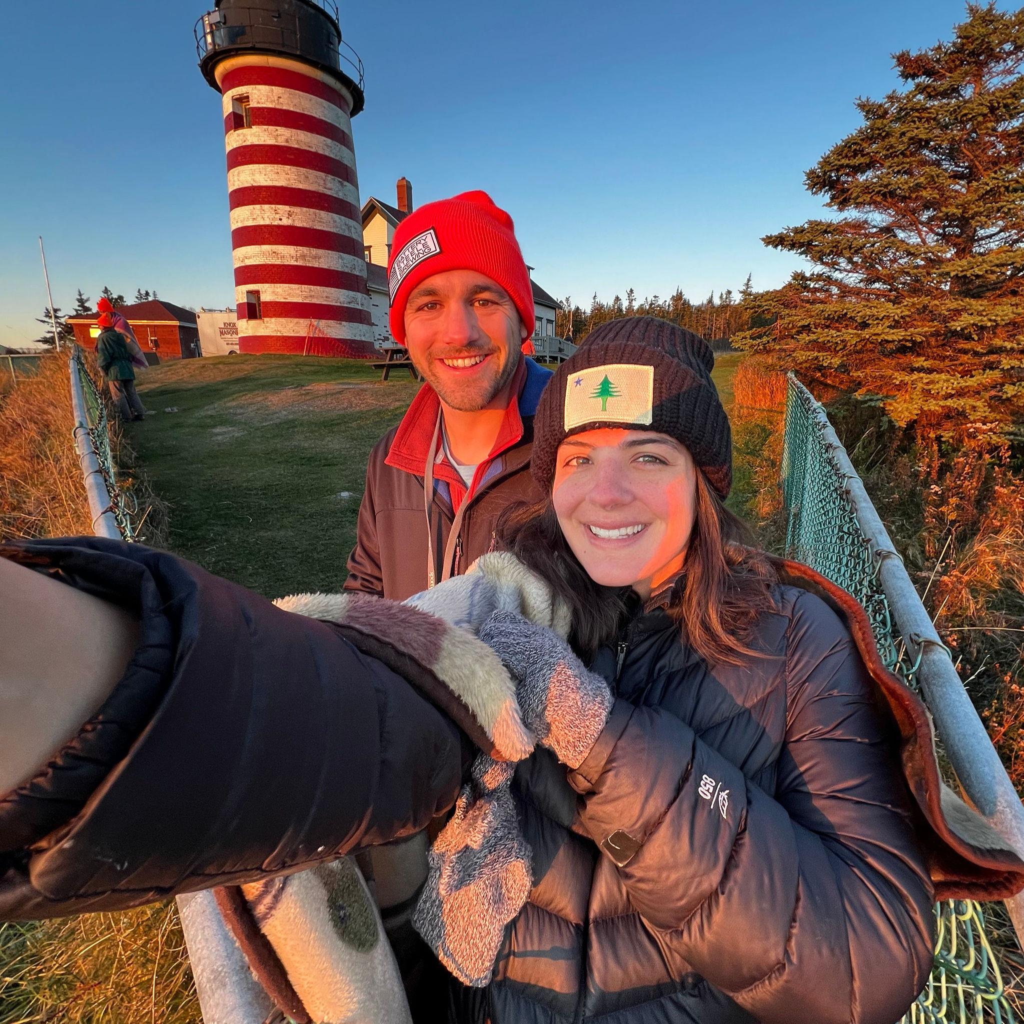 From coast to coast - first sunrise in the US at Quaddy Lighthouse