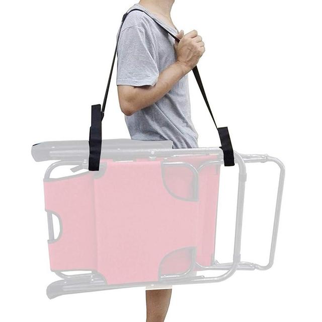2 X Adjustable Beach Chair Carry Strap Universal Folding Bed Chair - 2 Straps Per Pack (Chair Not Included)