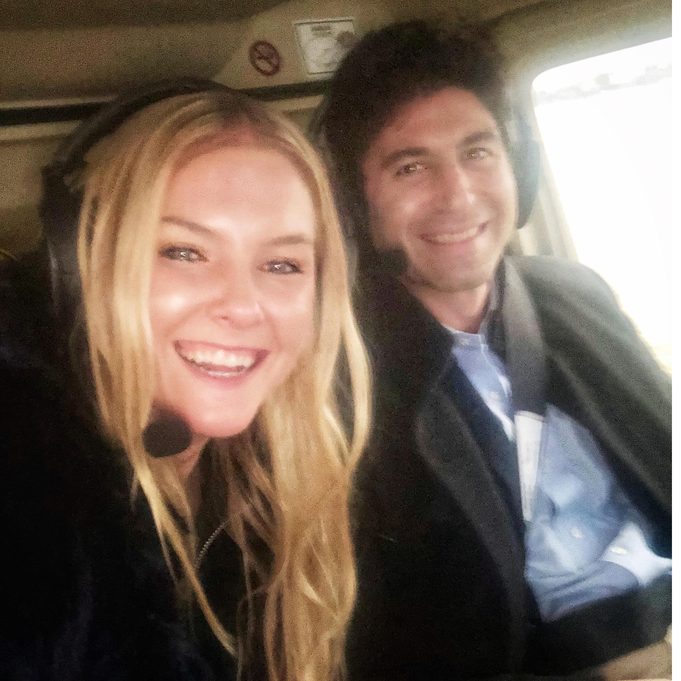 Recently engaged helicopter ride!