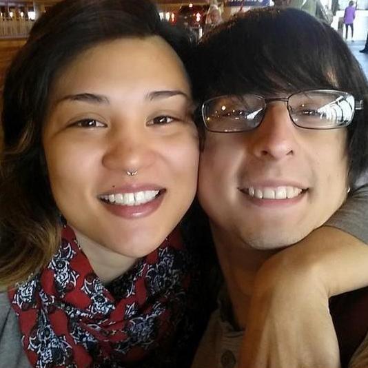 When we just landed at the Las Vegas airport in Spring of 2015.