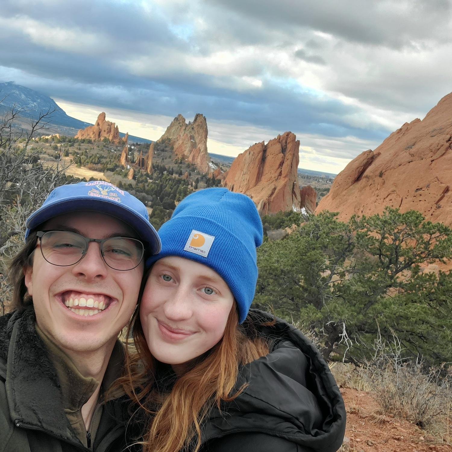 Us at Garden of the Gods park in Colorado !
