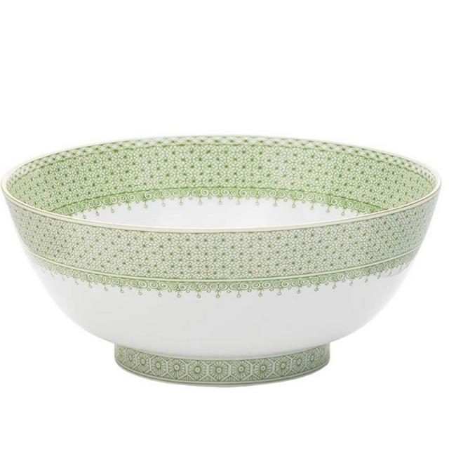 The Ivy House - Lace Apple Green Lace Round Bowl