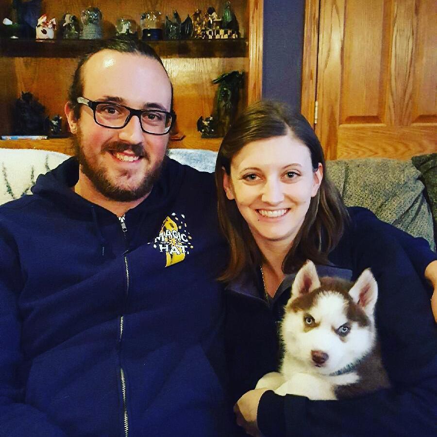 The day we became Tika's Mom and Dad :)