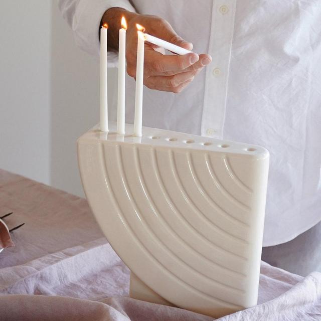 Jewish Chanukah Menorah, Ceramic Menorah, Hanukkah Menorah, Menorah for Chanukah, menorah candle holder, hanukkah gift, Contemporary Judaica
