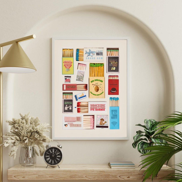 New Girl Digital Art | Matchbook Poster | Custom Fan Art | Instant Download | Wall Decor | Matchbox