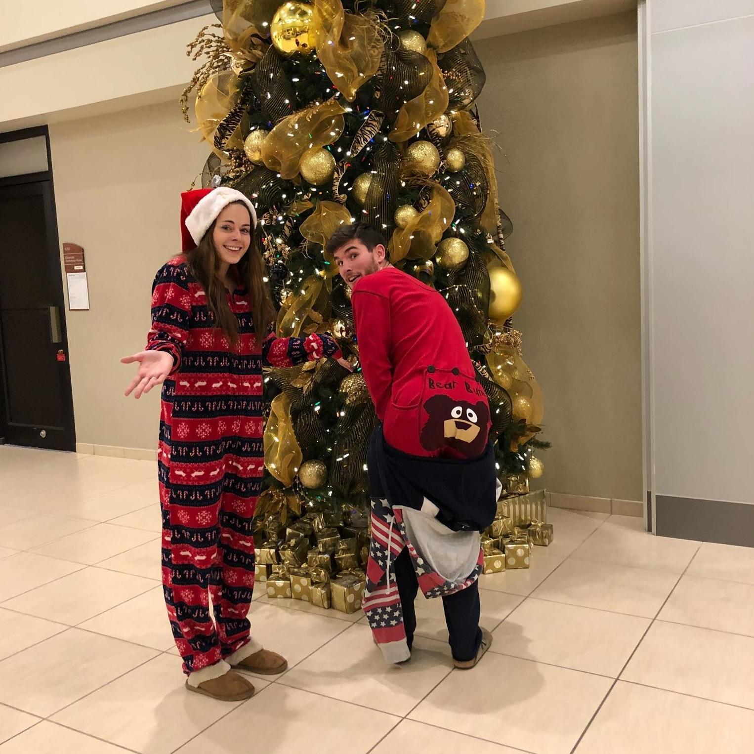 We spent a lot of brain power in medical school trying to make studying and the crazy schedules more fun. One day we dressed up to class in winter onesies as a joke!