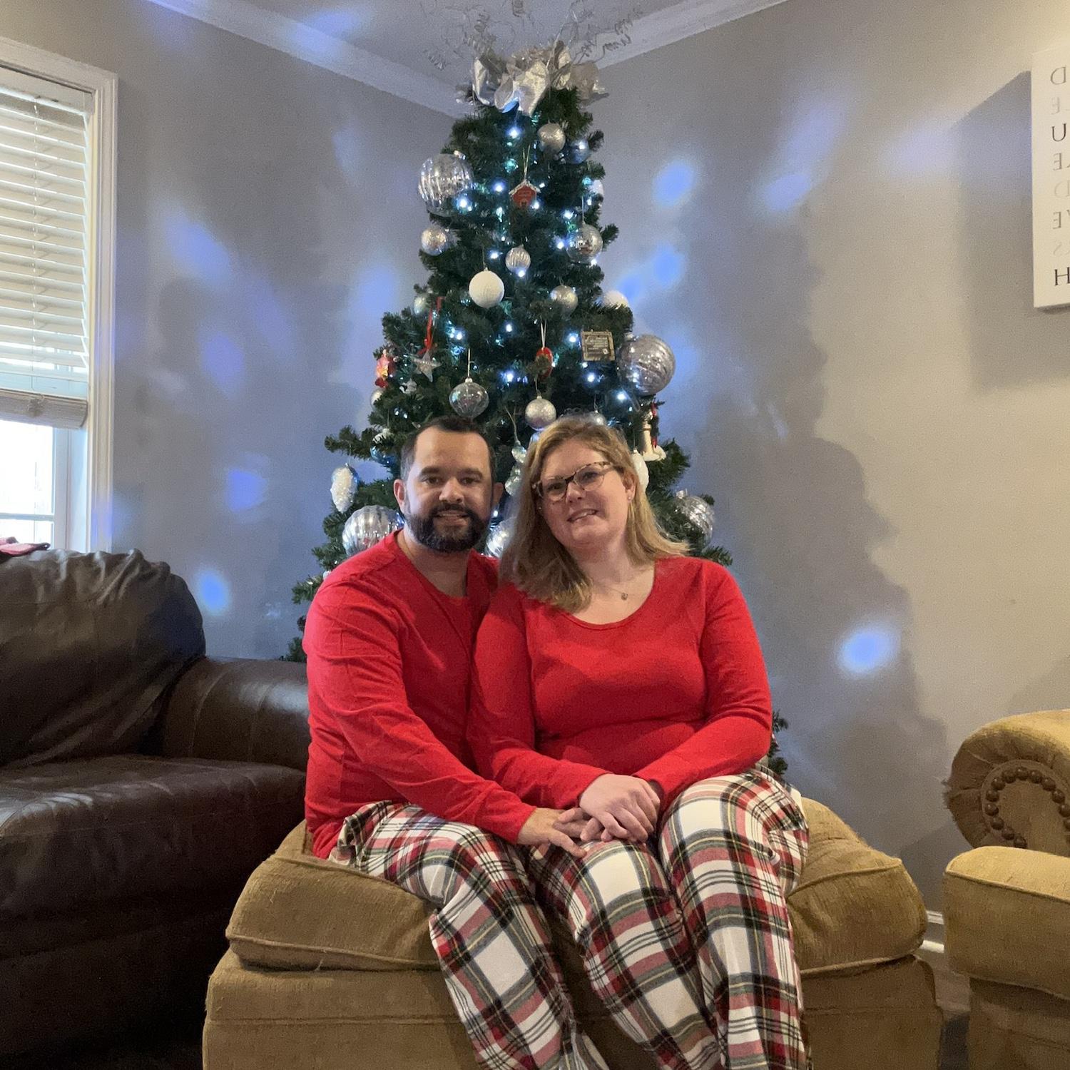Our first Christmas together in 2023.