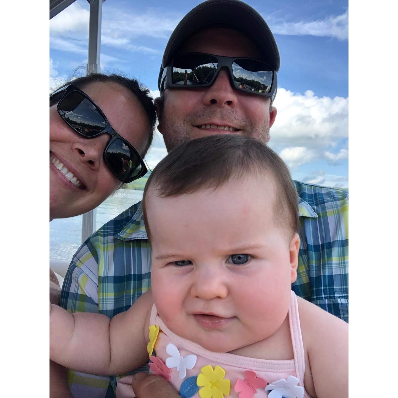 Berdee's first boat ride!