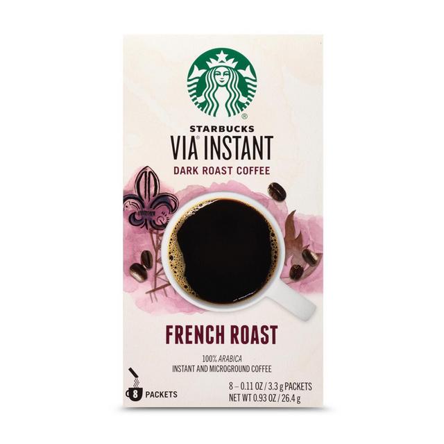 Starbucks VIA Instant French Roast Dark Roast Coffee - 8ct