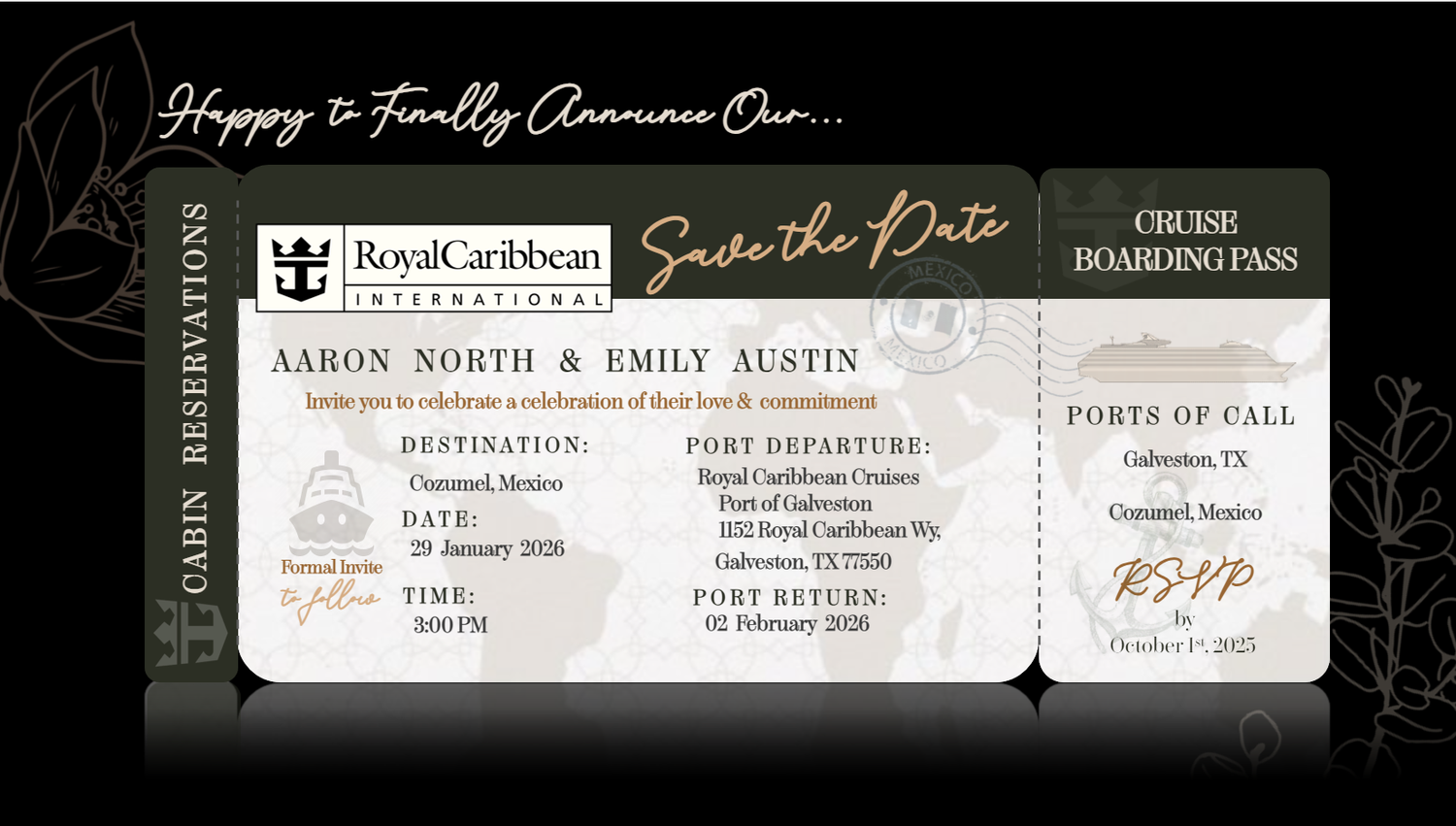 The Wedding Website of Emily Austin and Aaron North