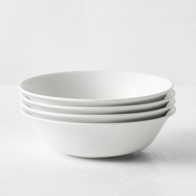 Apilco Tuilleries Porcelain Pasta Bowls, Set of 8
