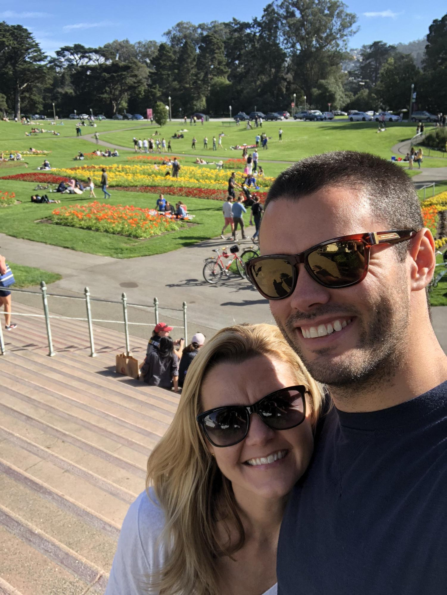 Our 'first' photo - Conservatory of Flowers, SF