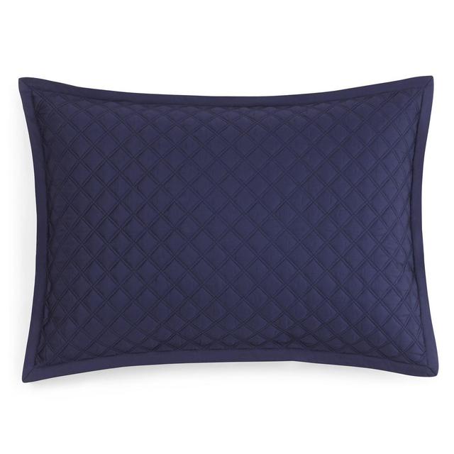 Hudson Park Collection - Hudson Park Double Diamond Quilted Standard Sham - 100% Exclusive