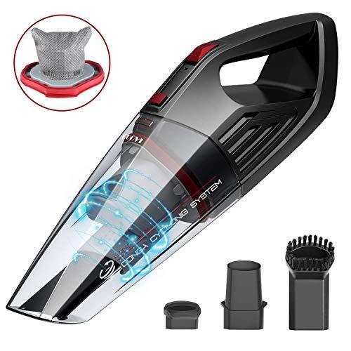 Handheld Vacuum,GOOVI Hand Vacuum Cordless with Rechargeable Quick Charge, Lightweight Hand Vac Portable Hand Held Vacuum Cordless for Home, Kitchen, Car Cleaning