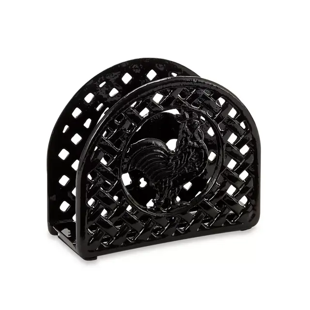 Home Basics® Rooster Napkin Holder in Black