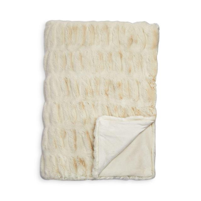 Hudson Park Collection Textured Faux Fur Throw - 100% Bloomingdale's Exclusive