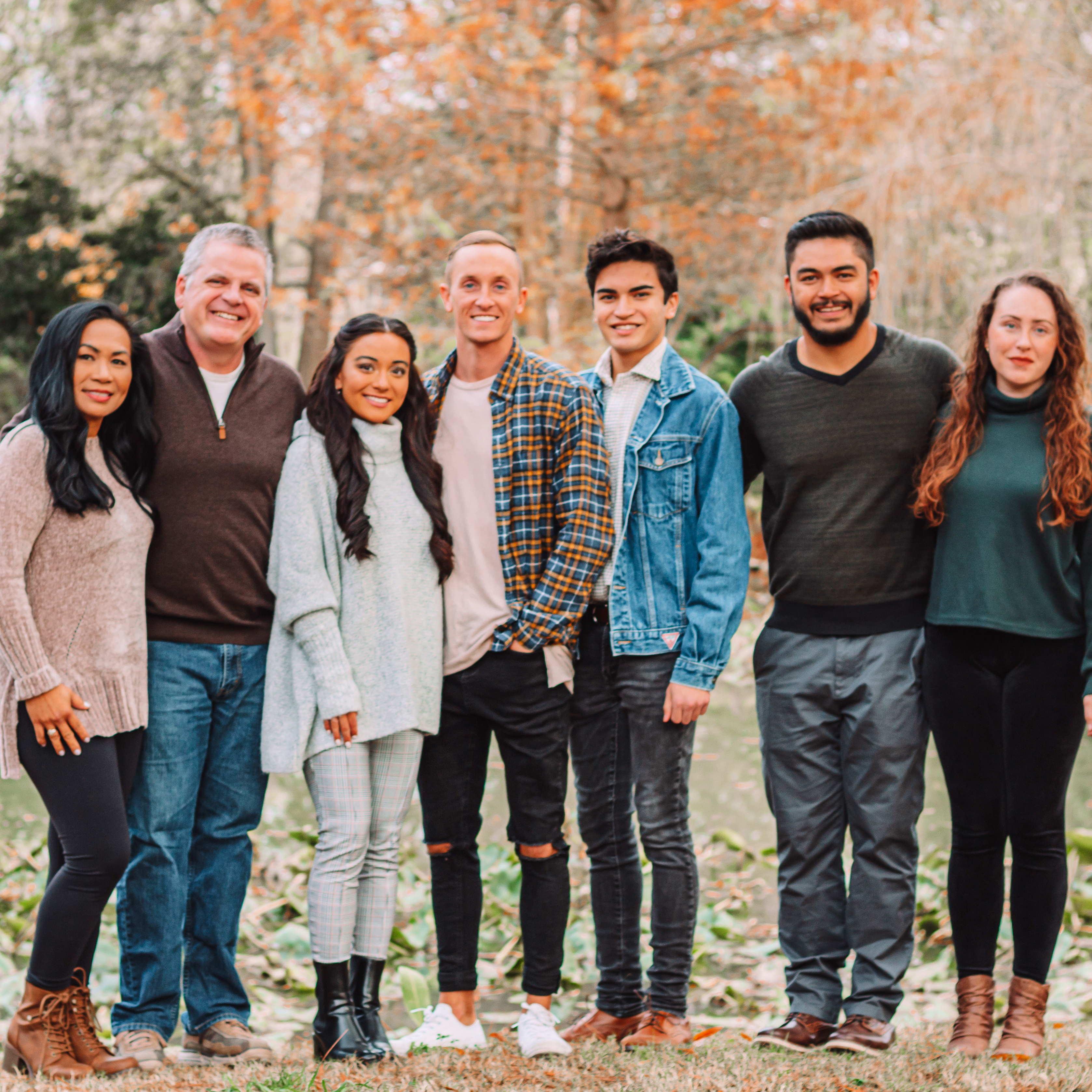 Justen with Alyssa's family in NC