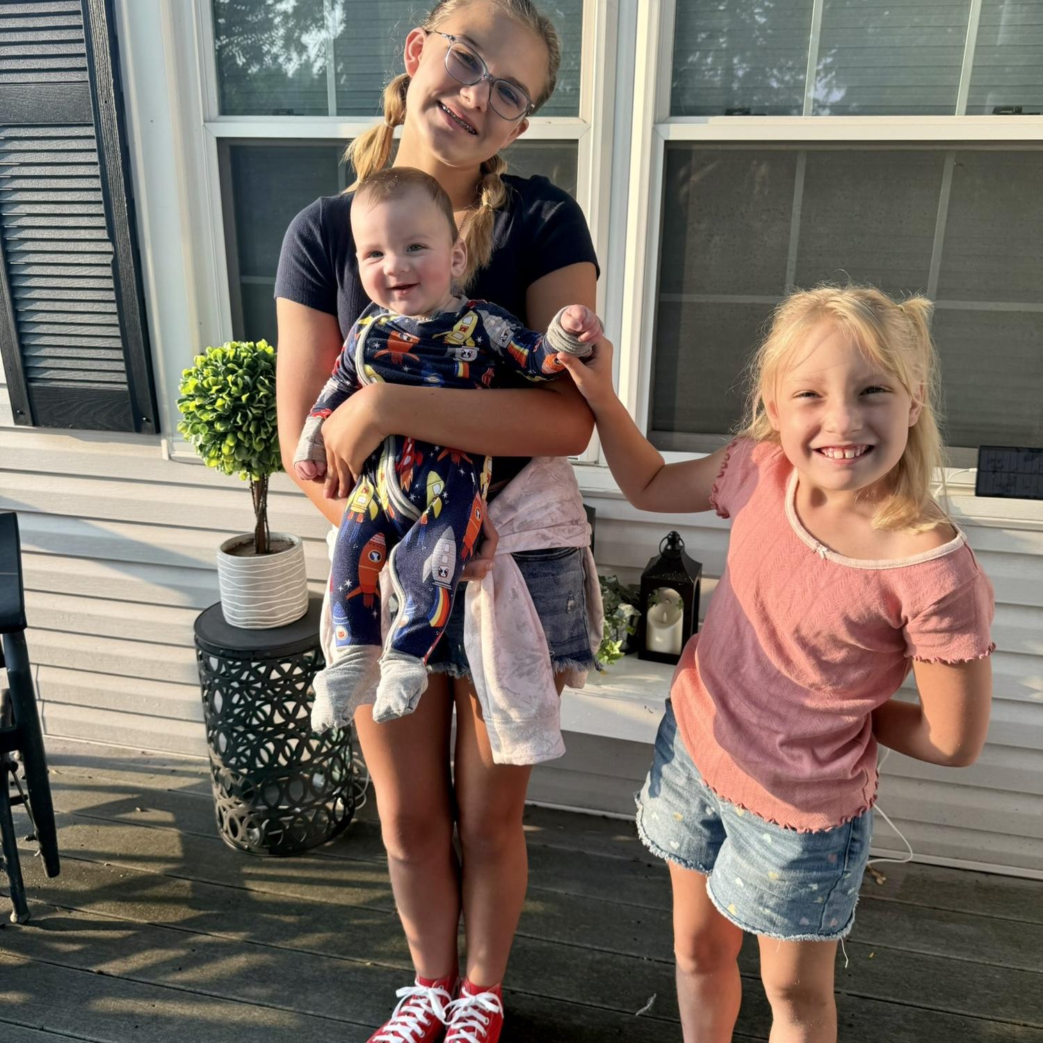 Girls First Day of School