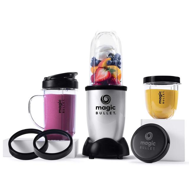 Magic Bullet Blender, Silver, 11 Piece Set
