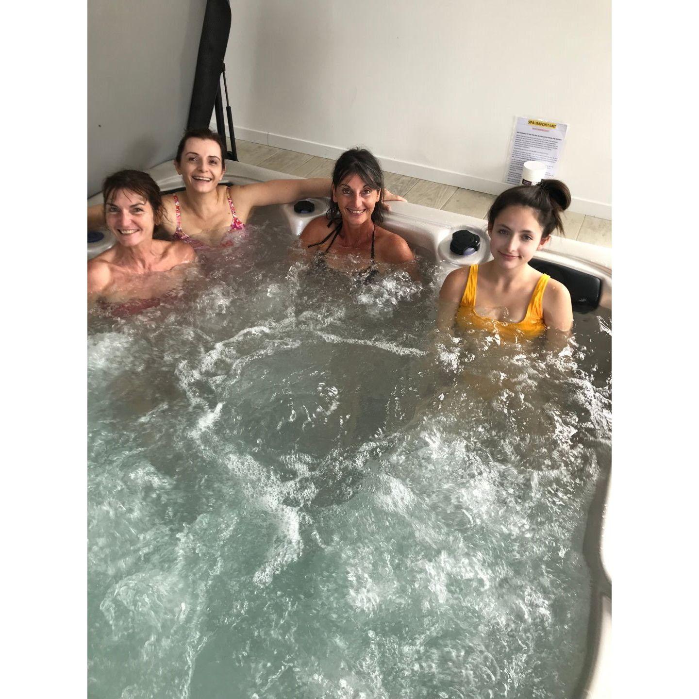 Too hot for the hot tub!