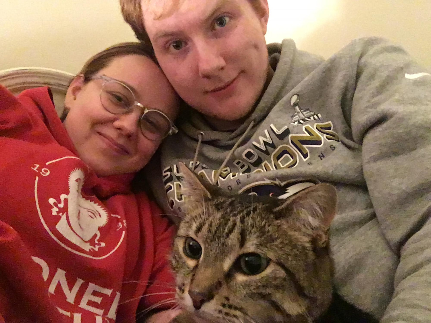 This photo was taken the third week of us being boyfriend and girlfriend! Hazel warmed up to Matt right away. January 21, 2019