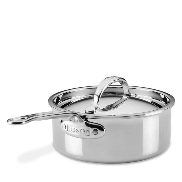 Hestan ProBond Luxe 2 Quart Professional Clad Stainless Steel Saucepan with Lid