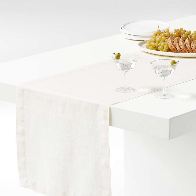 Marin Arctic Ivory EUROPEAN FLAX ™-Certified Linen Runner